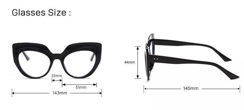 Retro Cat Eye Glasses Frames |Women Men|Luxury Brand Designer Transparent Glasses |Prescription Frames Glasse Vintage Eyewear
