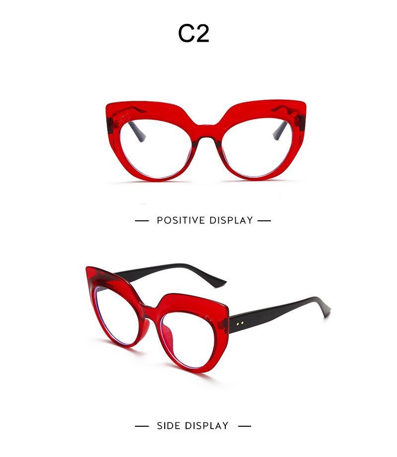 Retro Cat Eye Glasses Frames |Women Men|Luxury Brand Designer Transparent Glasses |Prescription Frames Glasse Vintage Eyewear