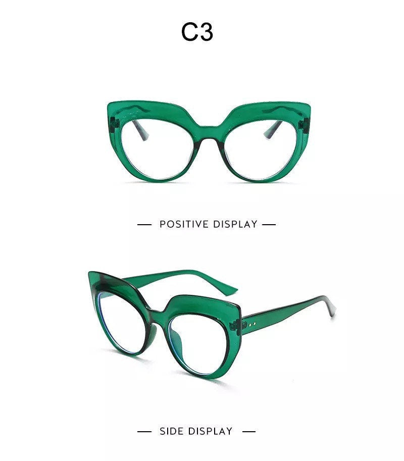 Retro Cat Eye Glasses Frames |Women Men|Luxury Brand Designer Transparent Glasses |Prescription Frames Glasse Vintage Eyewear