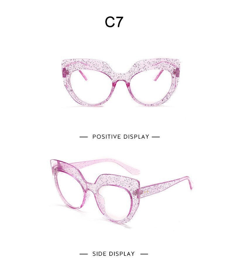 Retro Cat Eye Glasses Frames |Women Men|Luxury Brand Designer Transparent Glasses |Prescription Frames Glasse Vintage Eyewear