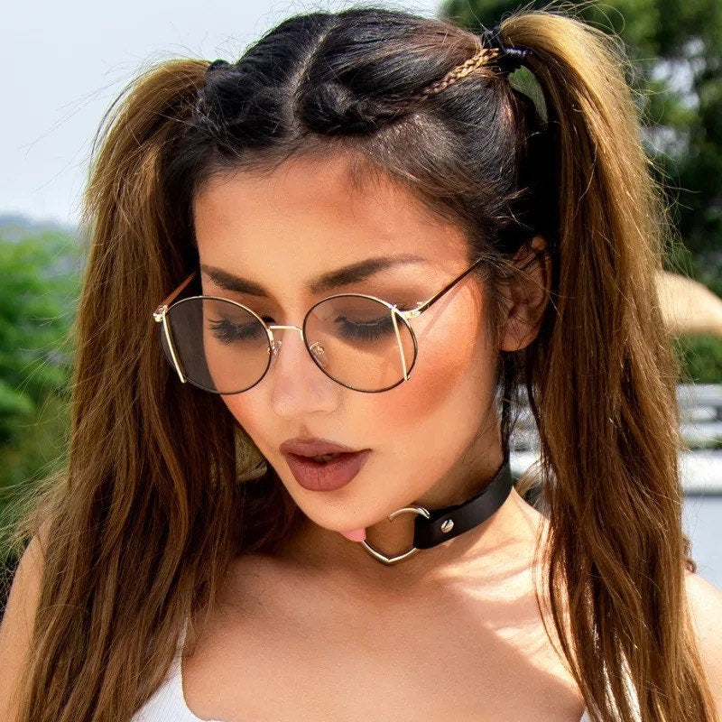 New Trendy Metal Punk Round Sunglasses|Woman Men|Vintage Brand Travel Classic Sun Glasses |Female Fashion Retro Eyewear summer