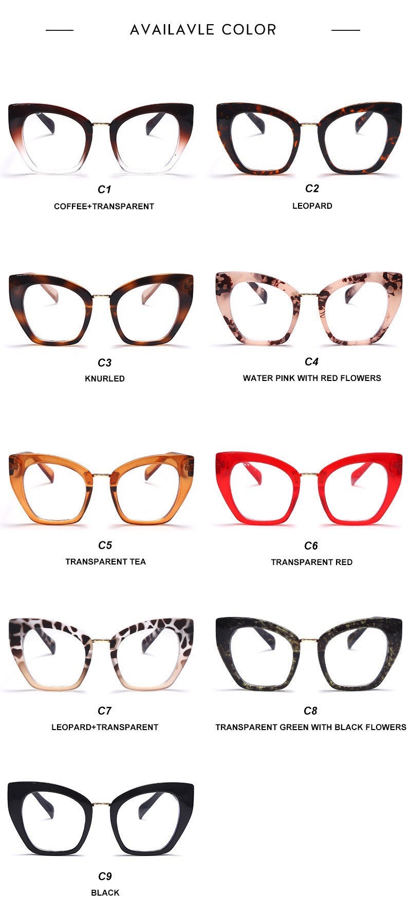 Square Anti Blue Light Blocking Glasses |Optical Glasses |Women Men |Computer Glasses Reading Prescription Spectacle Frames Unisex|