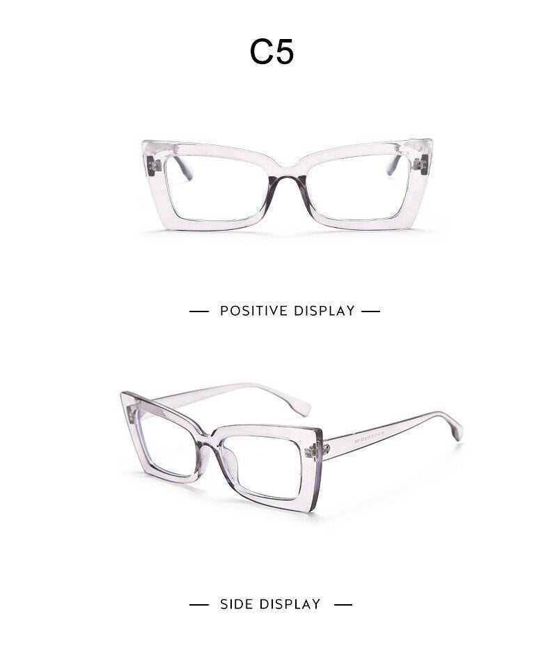 Vintage Cat Eye Optical Glasses| Women Men|Clear Glasses Eyeglasses Frame |Prescription Transparent Lens Spectacle Frame Unisex