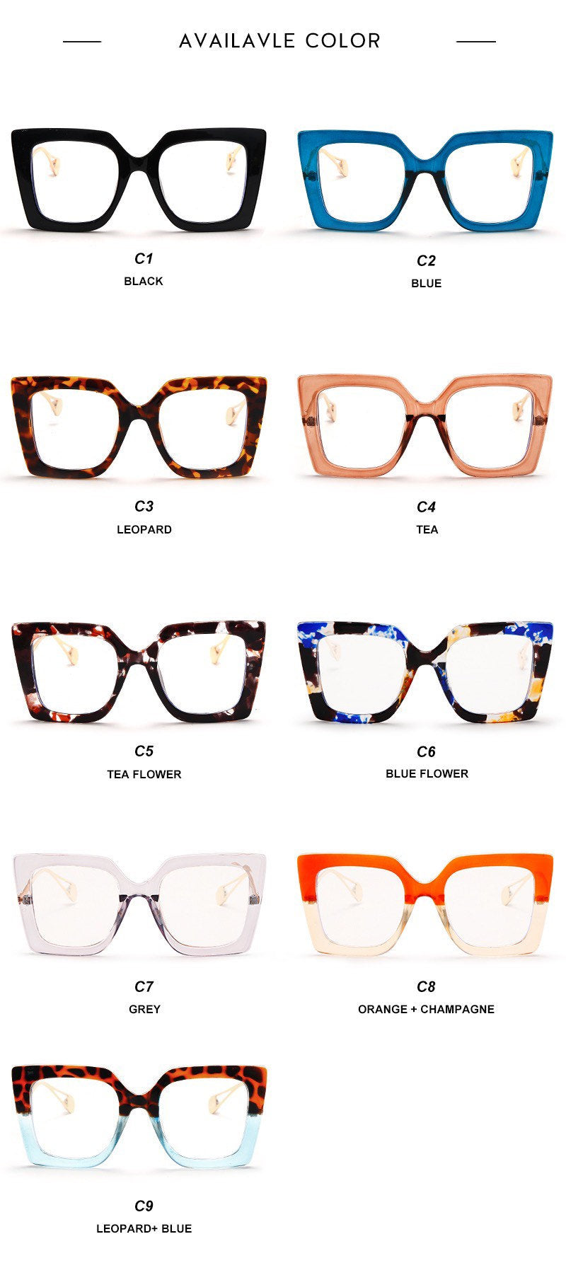 Vintage Glasses |Women Men|Square Clear Glasses| Optical Eyeglasses Frame |Transparent Lens Spectacle Frame |NOT Anti Blue Light