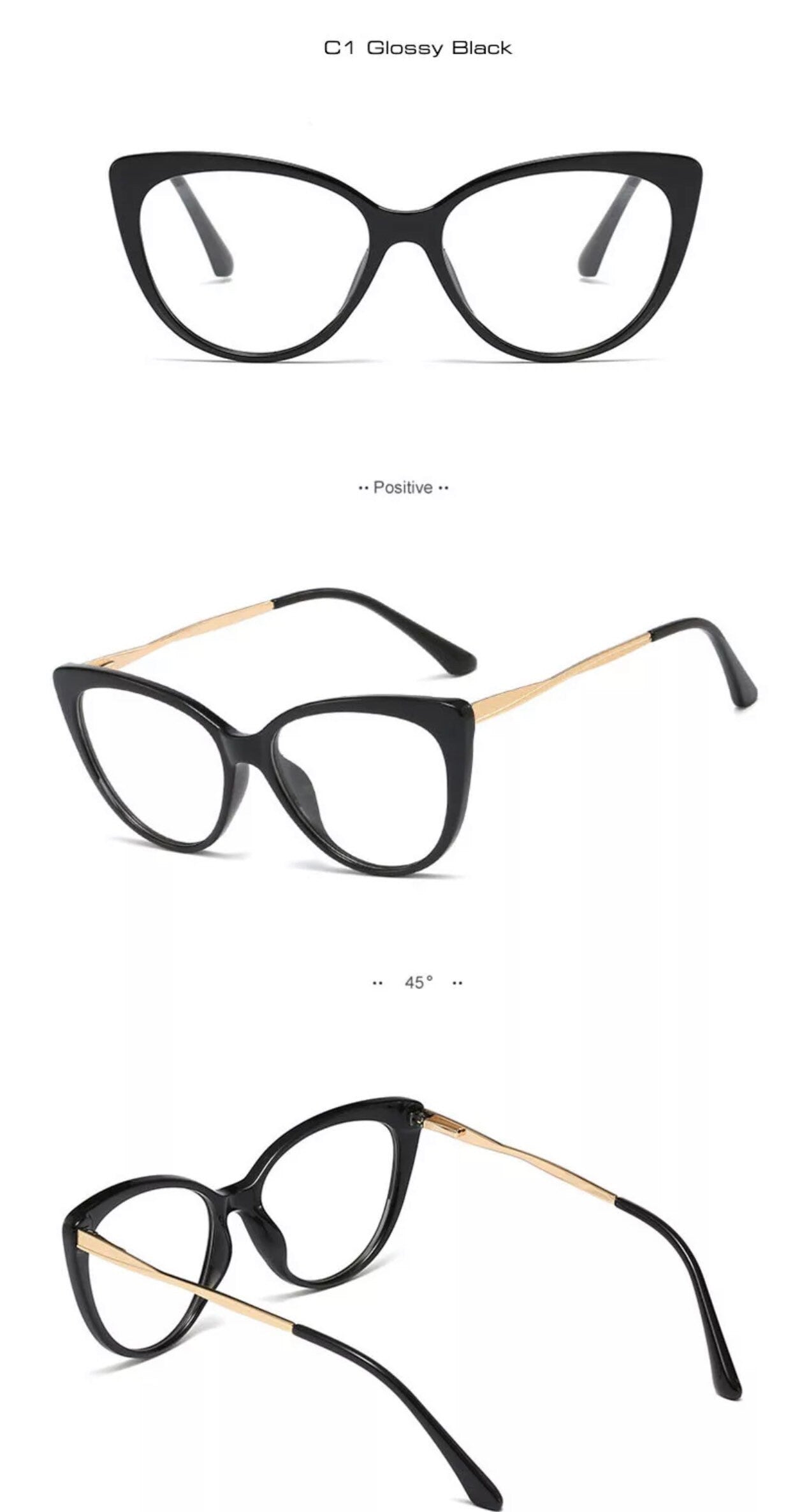 New Fashion Vintage Cat Eye Frame Glasses |Women Men|Alloy Round Clear Print Leopard Eyeglasses |Female Sexy Glasses Ornament