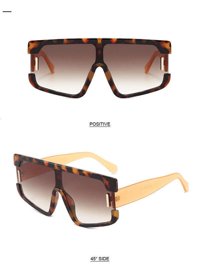 Rivets Oversize |Women Men| Summer Sunglasses |Fashion Eyeglasses |Square Sunglasses Trendy Big Frame Glasses |UV400 Glasses