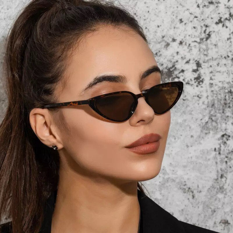 Retro Small Cat Eye Sunglasses |Women Men| Retro Trending Jelly Green Sun Glasses| Summer Shades UV400 eyeglasses