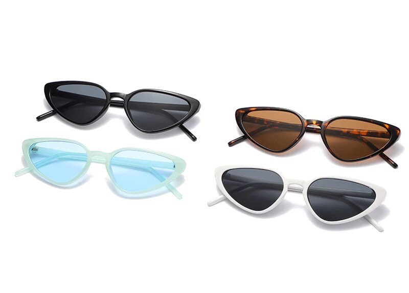 Retro Small Cat Eye Sunglasses |Women Men| Retro Trending Jelly Green Sun Glasses| Summer Shades UV400 eyeglasses