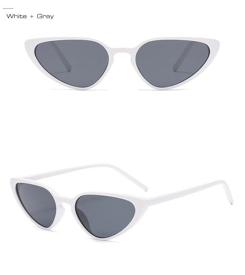 Retro Small Cat Eye Sunglasses |Women Men| Retro Trending Jelly Green Sun Glasses| Summer Shades UV400 eyeglasses