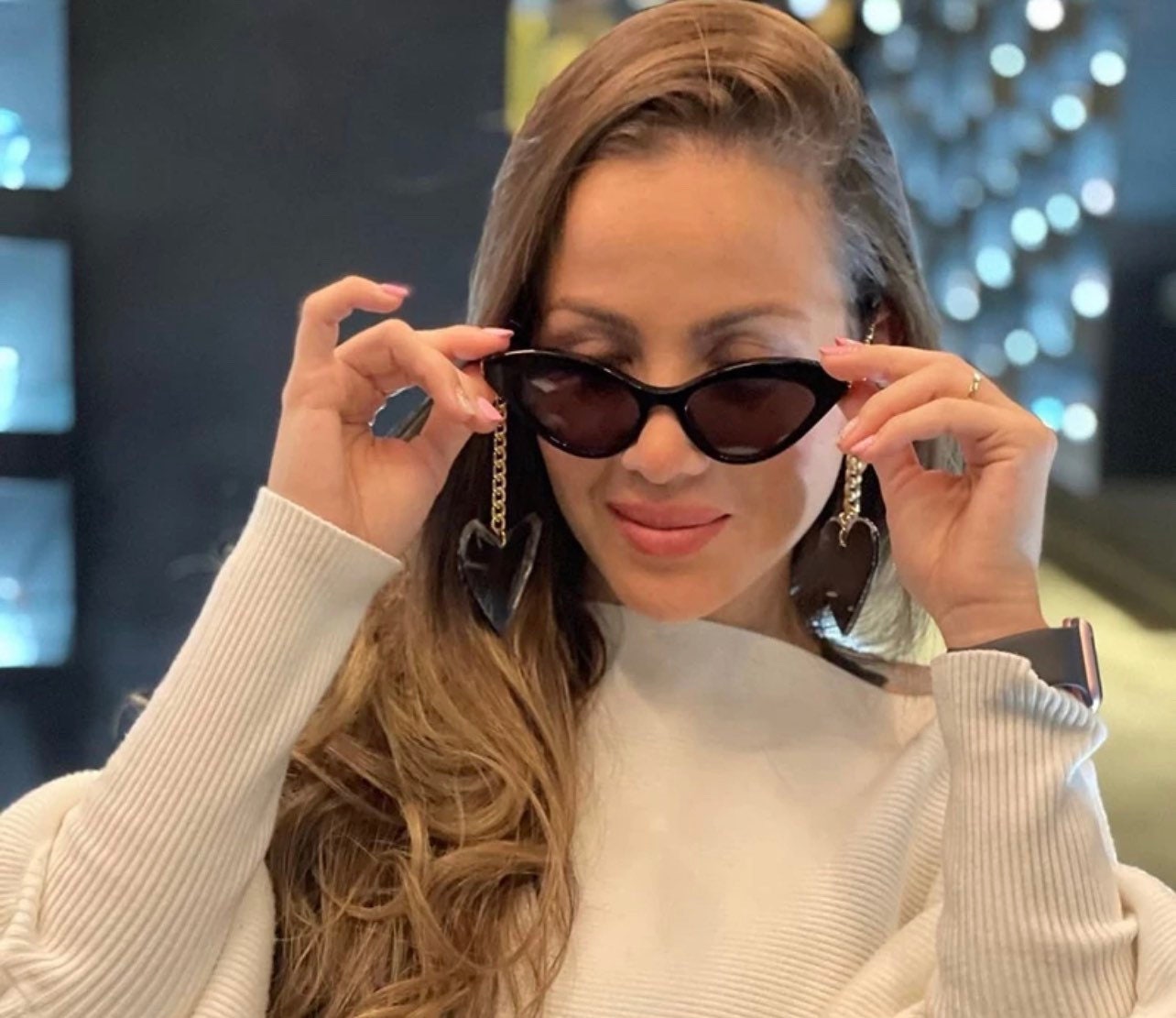 Retro Small Cat Eye Sunglasses| Women Men| Fashion Chain Decoration |Brand Designer |Trending Leopard Champagne Sun Glasses