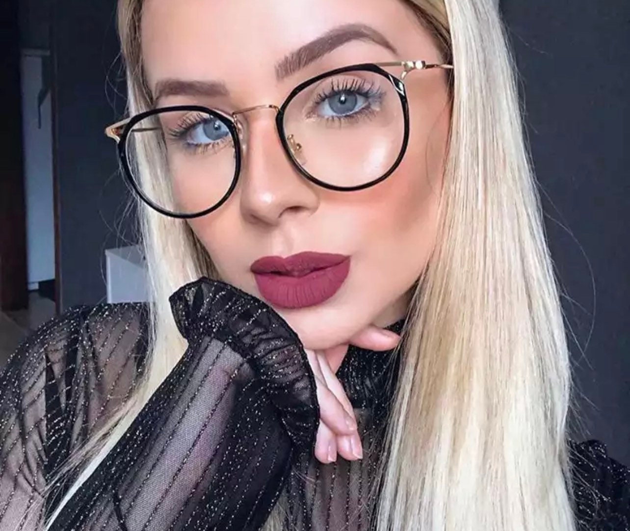 New Fashion Faceted Cat Eye Optical Eyeglasses Frame| Women Men| Ins Popular Diamond TR Glasses Frame