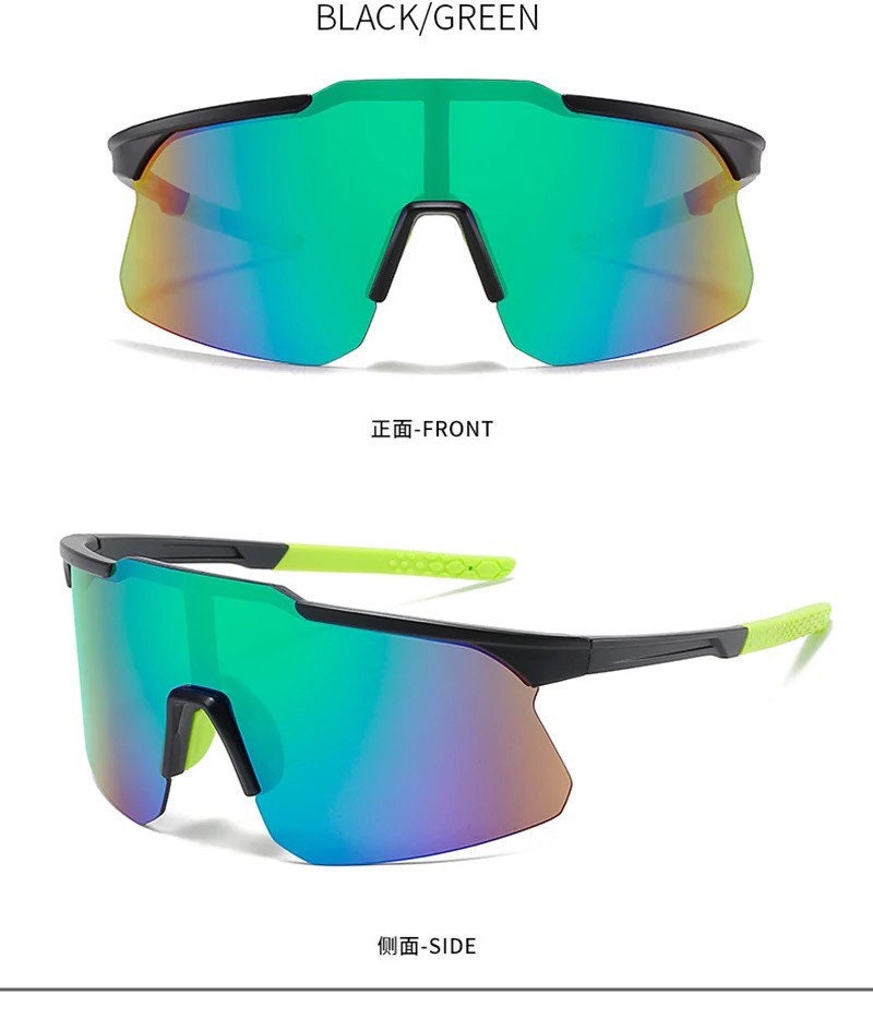 New Summer Oversized Goggle Sunglasses |Women Men|Sunglasses Flat Top Mirror Lens| Outdoor Sports Eyeglasses|Glasses Unisex