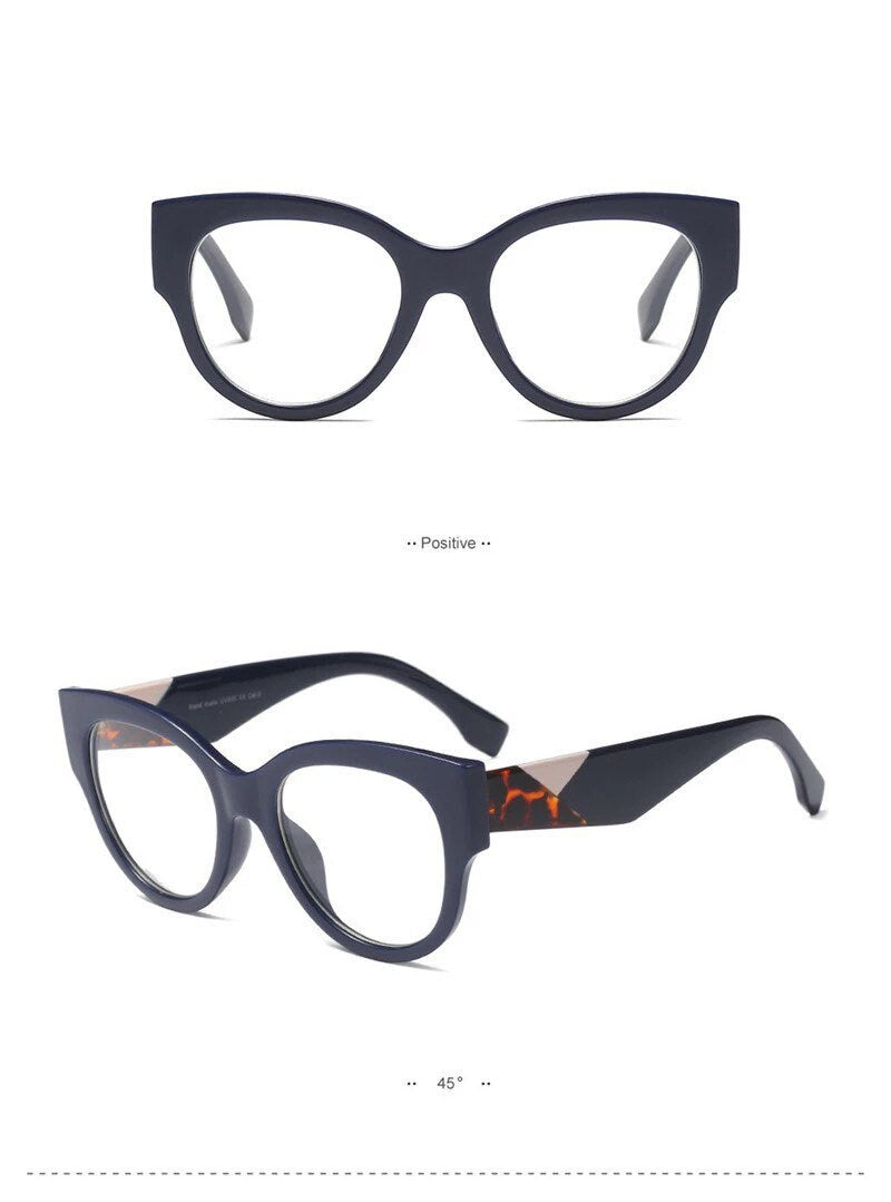 New Optics Glasses|Women MenS| Leopard Cat Eye Fashion Luxury Brand |Vintage Glasses Frames |Prescription Myopia Eyeglasses Frames