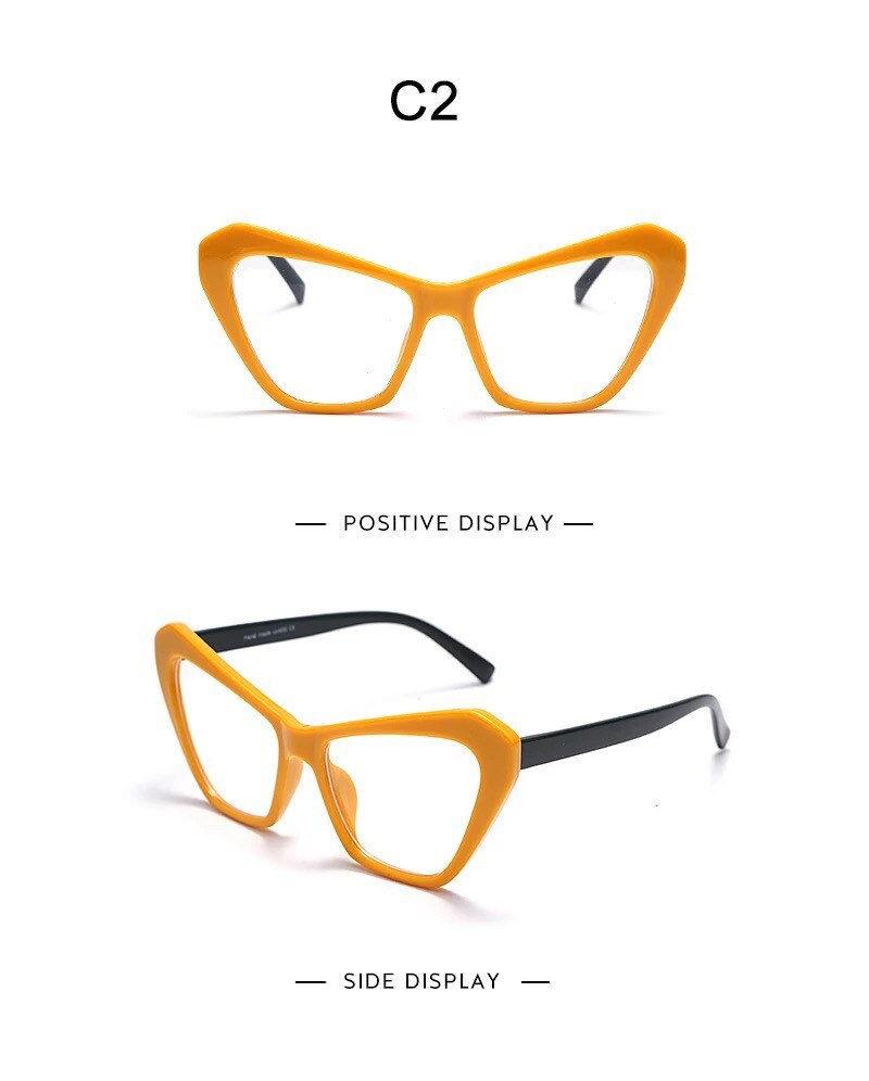 Cat Eye Blue Light Blocking Glasses|Women Men|Clear Glasses Optical |Eyeglasses Frame Transparent Lens |Spectacle Frame Unisex