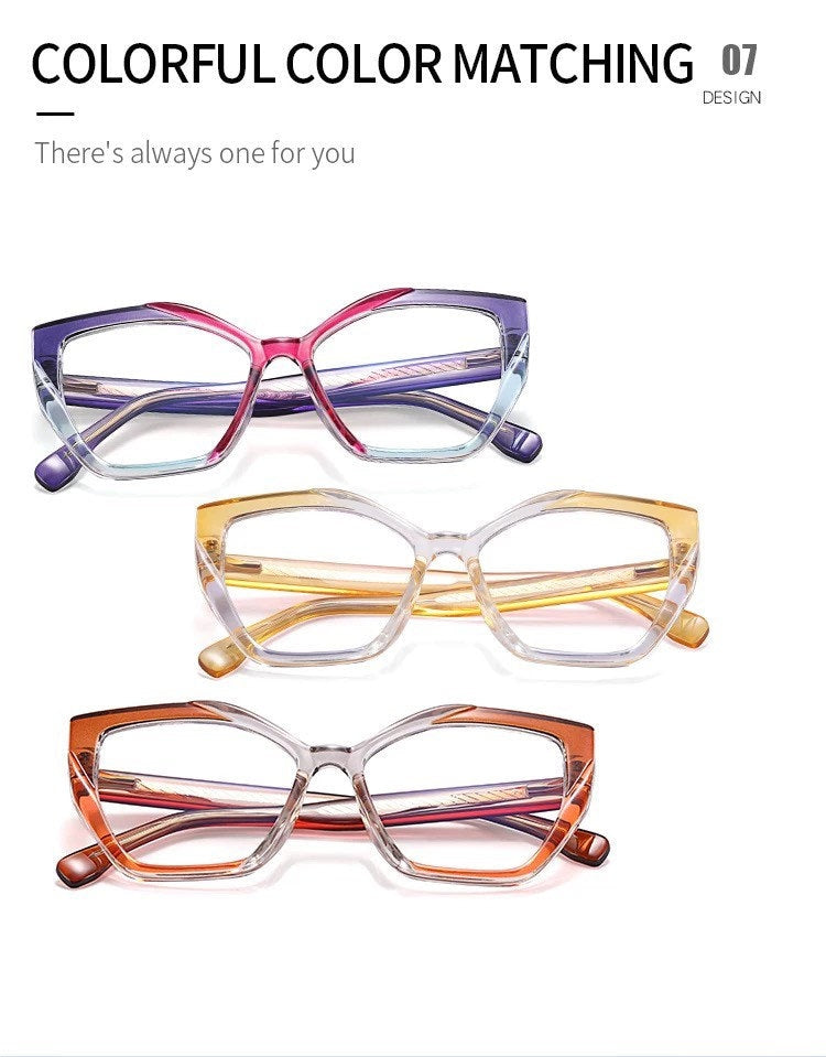 New Sexy Cat Eye Glasses|Women Men|Fashion Anti Blue Light Blocking Eyeglasses|Ladies Vintage Computer Eyewear Optical Spectacle