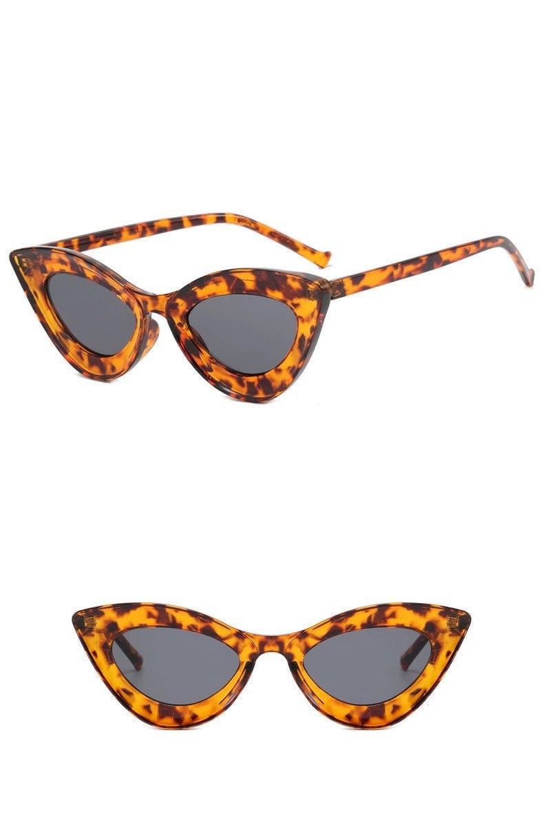 Cute Sexy Summer Vintage Cat Eye Sunglasses|Woman Men|Small Black Leopard Retro Ladies Sun Glasses| Female Eyewear Shades UV400