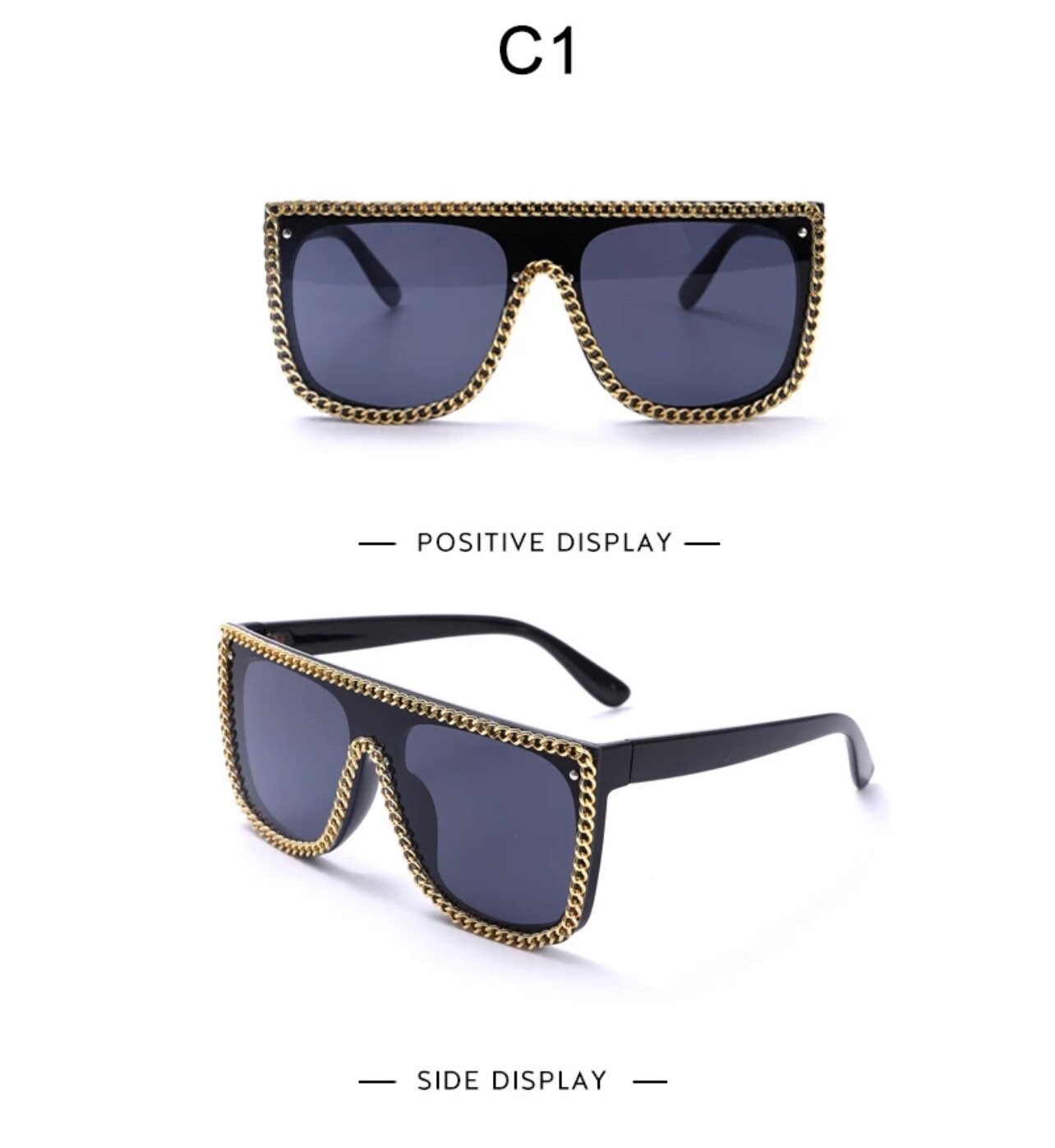 Vintage Punk Diamond Square Sunglasses|Men Women| Brand Design Fashion One Piece Eyeglasses |Retro Shades Glasses frames