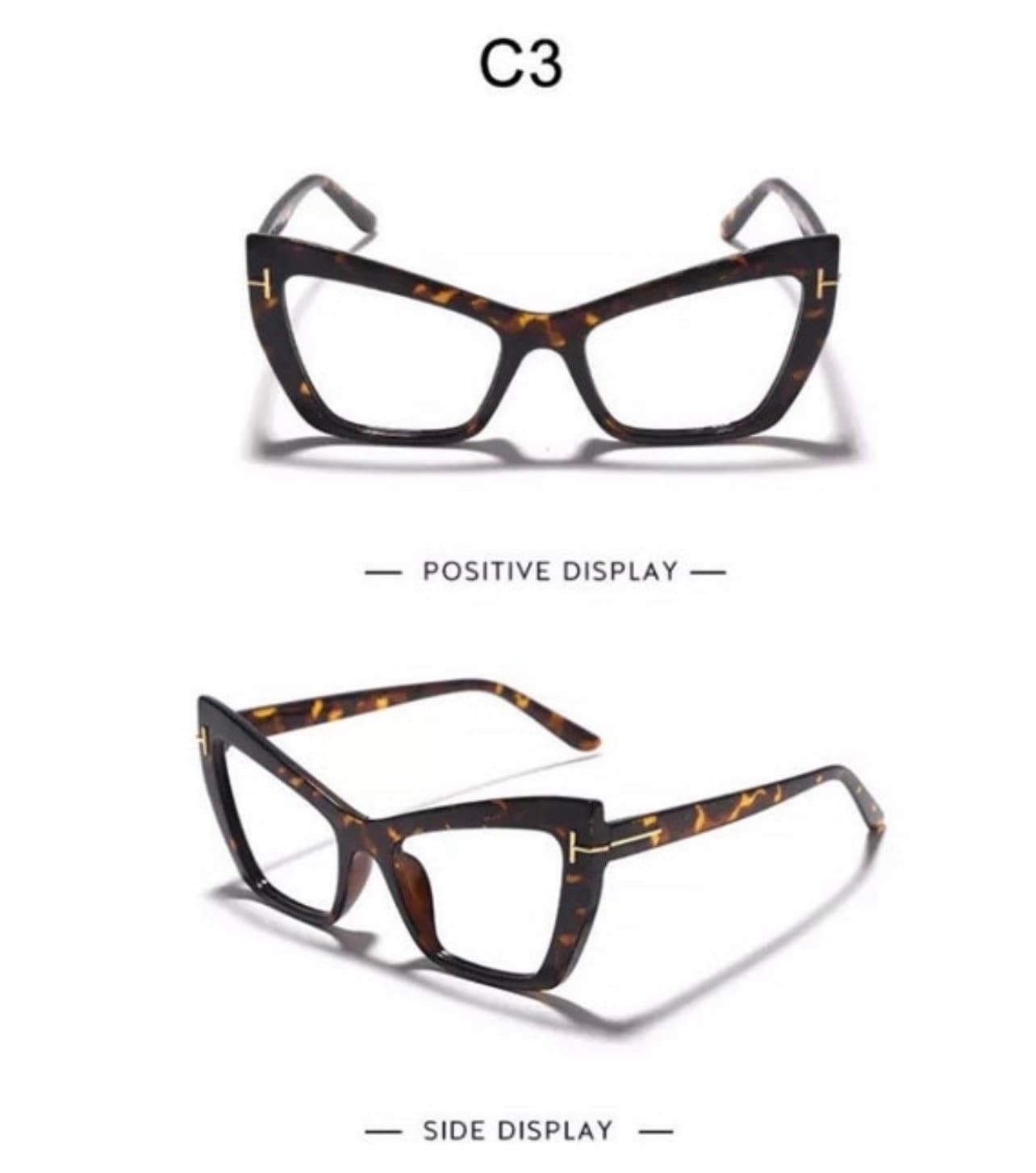 Cat Eye prescription Frames Glasses |Women Men| Retro Optics Spectacle Frame | Personality Fashion Eyeglasses Luxury Brand Designer
