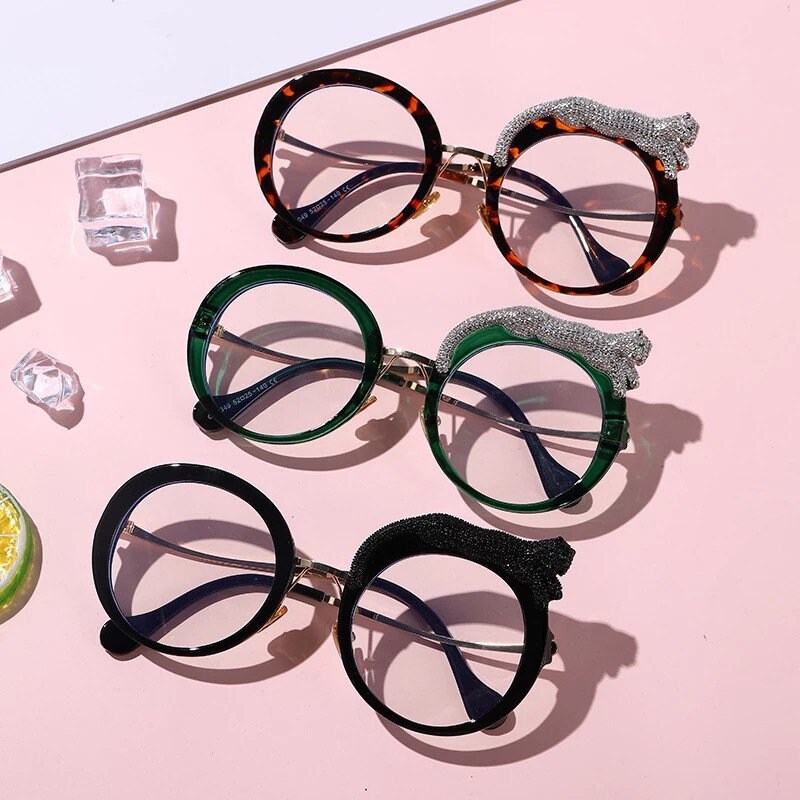 Retro Round Frame Anti Blue Light Glasses |Women Men| New Trends Optical Prescription Eyeglasses Frame |Fashion Glasses Accessories
