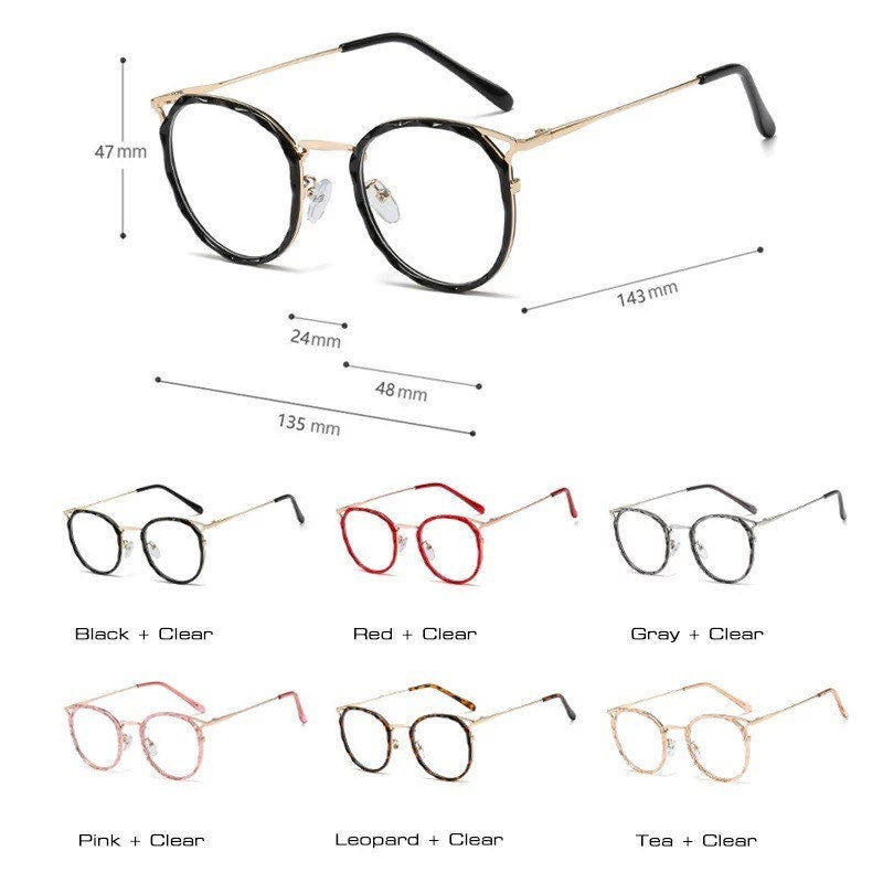 New Fashion Faceted Cat Eye Optical Eyeglasses Frame| Women Men| Ins Popular Diamond TR Glasses Frame