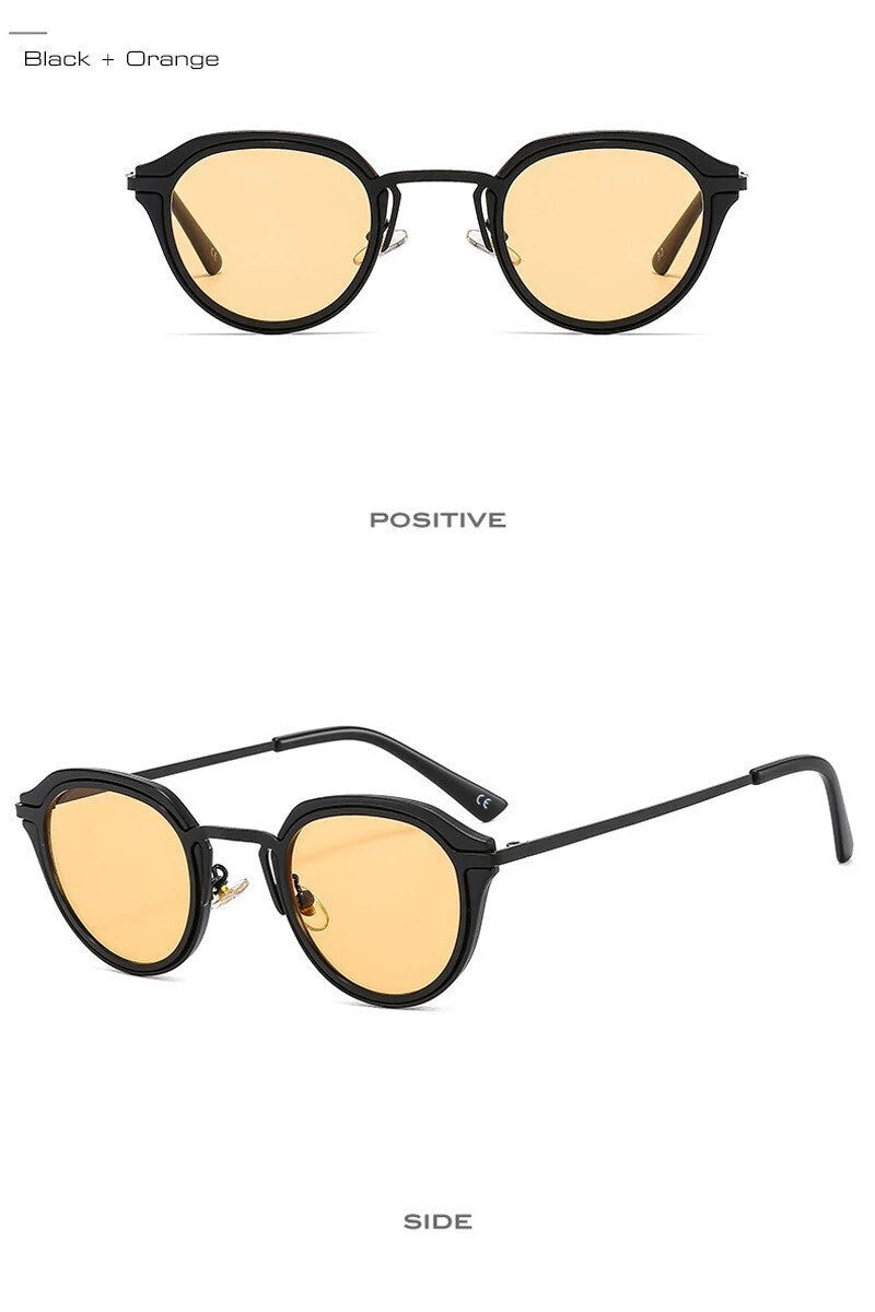 Ins Popular Fashion Oval Glasses |Women Men| Sunglasses Retro Candy Color Shades |UV400 Leopard Gradient Round Sun Glasses| Eyewear Glasses