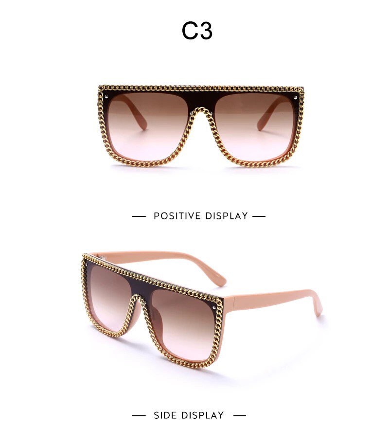 Vintage Punk Diamond Square Sunglasses|Men Women| Brand Design Fashion One Piece Eyeglasses |Retro Shades Glasses frames