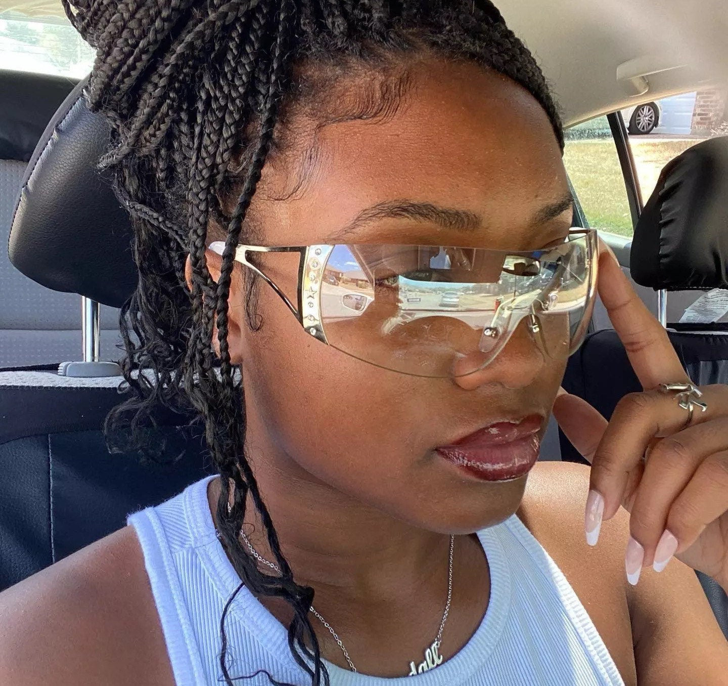 2000’S Retro One Piece Sunglasses|Women Men|Luxury Oversized Wrap Around Sun Glasses |UV400 Ladies 2022 New Fashion Eyewear Shades
