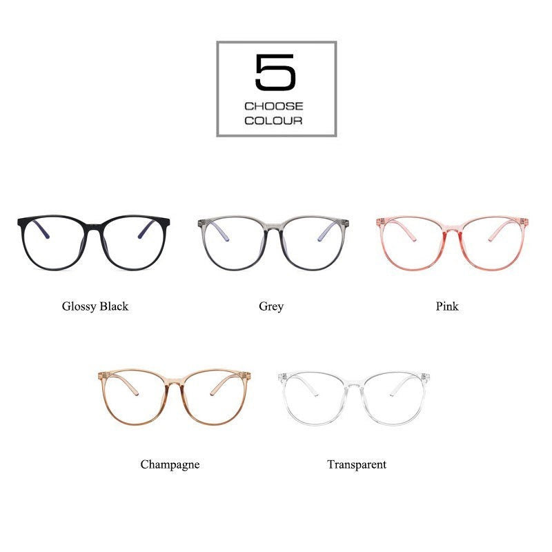 Anti Blue Light Eyeglasses |Women Men|Round Glasses Frames |Fashion Transparent Optical Computer Glasses|Eyewear glasses