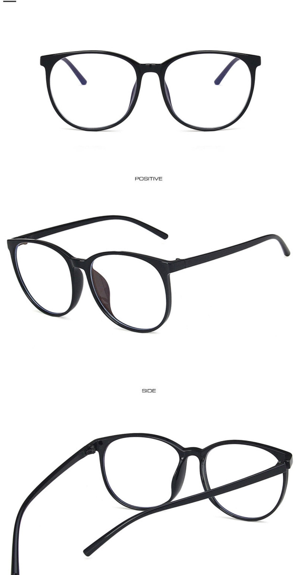 Anti Blue Light Eyeglasses |Women Men|Round Glasses Frames |Fashion Transparent Optical Computer Glasses|Eyewear glasses