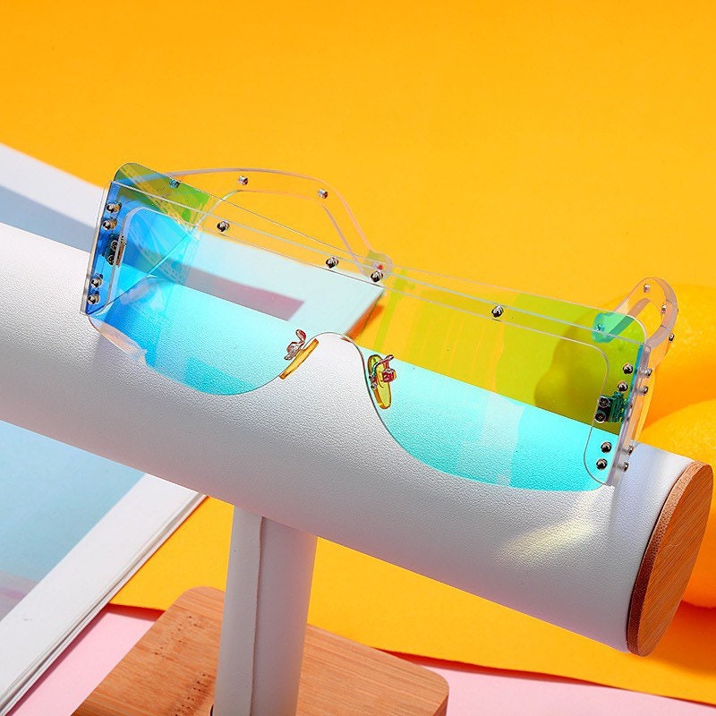 Rimless Square Sunglasses|Women Men| 2023 Gradient Rectangle Sunglasses| Fashion Sunglasses Brand Designer Eyewear Style|