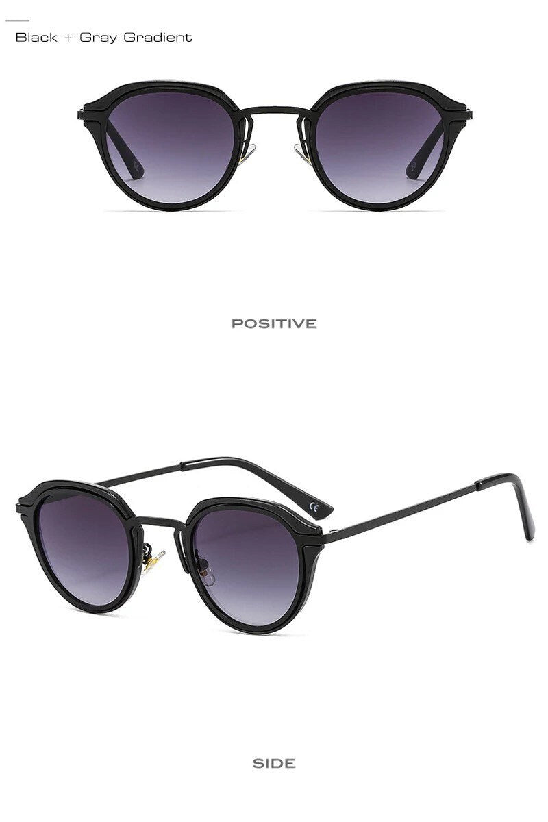 Ins Popular Fashion Oval Glasses |Women Men| Sunglasses Retro Candy Color Shades |UV400 Leopard Gradient Round Sun Glasses| Eyewear Glasses