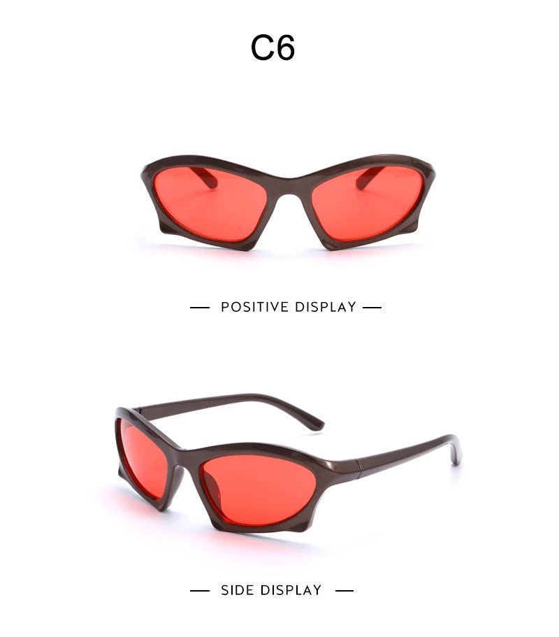 Unisex Steampunk Sport Sunglasses Goggle |New Women Men |2000’s Punk Mirror Sun Glasses| Shades Eyewear Eyeglasses UV400
