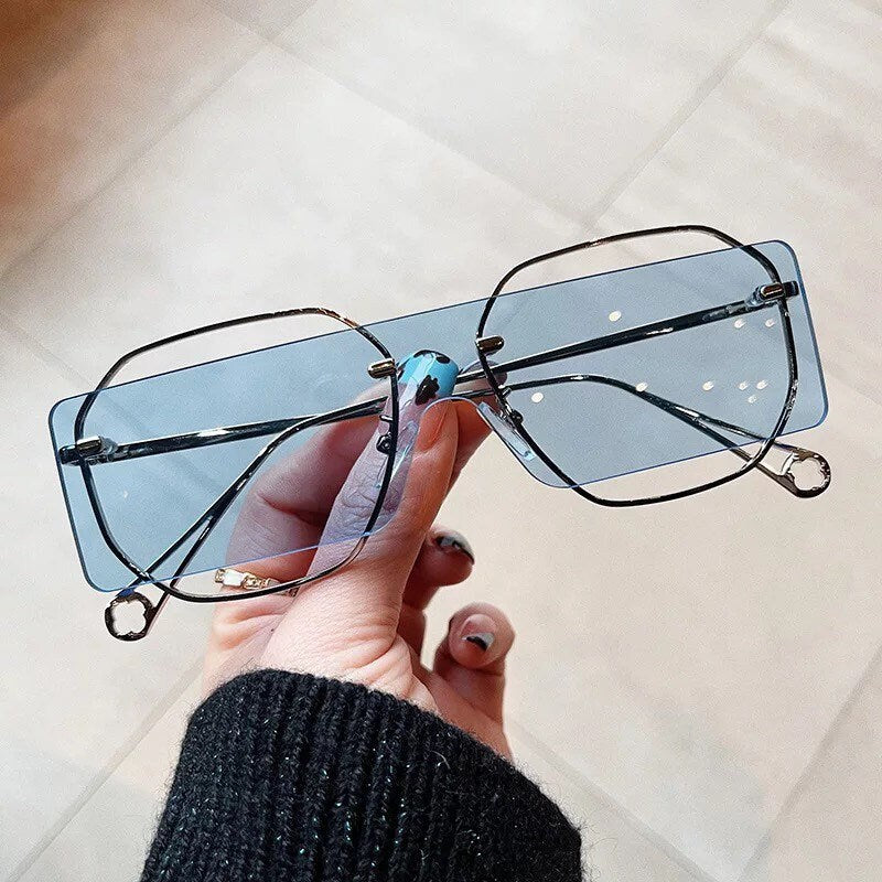 New Steampunk Sun Glasses|Women Men|Metal Sunglasses |Hollow Design Square Sun Glasses| Vintage Irregular Eyewear UV400