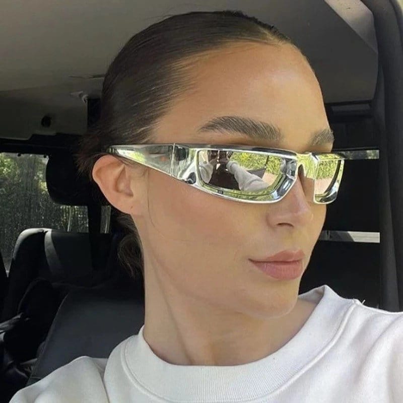 New Steampunk Sport Sunglasses Goggle Trend |Women Men|Y2k Mirror Sun Glasses| Punk Shades Eyewear Unisex Outdoor Eyeglasses UV400