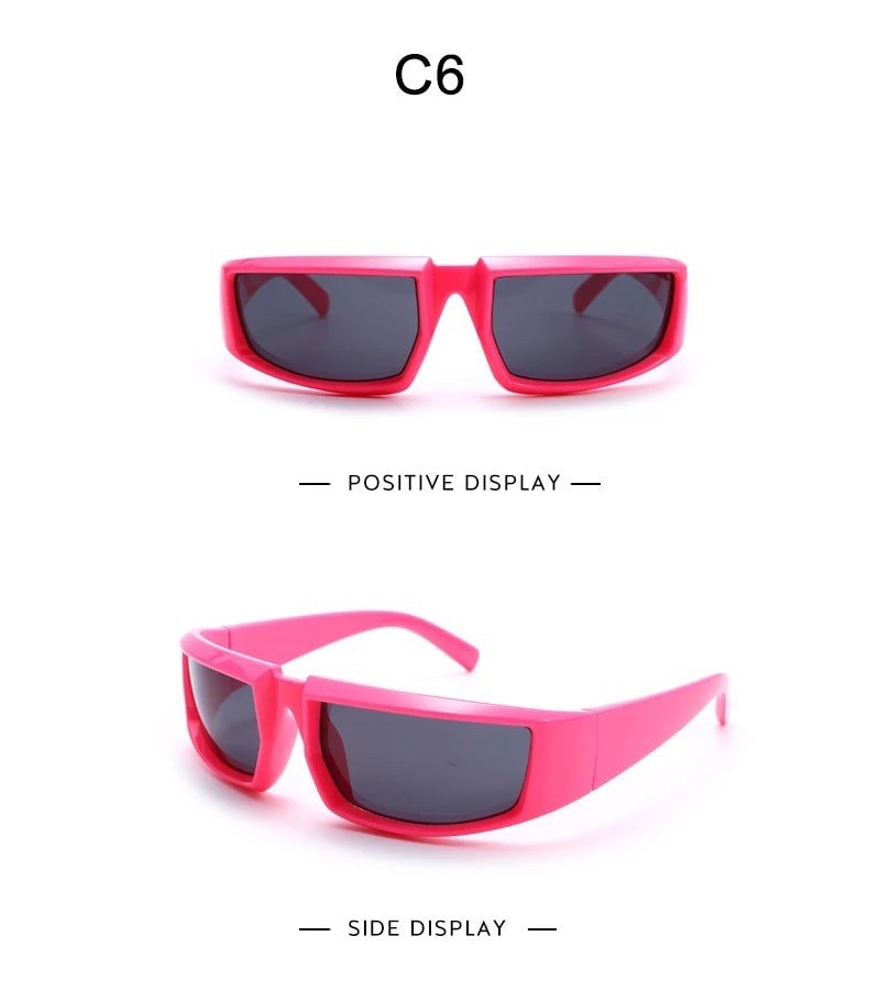 New Steampunk Sport Sunglasses Goggle Trend |Women Men|Y2k Mirror Sun Glasses| Punk Shades Eyewear Unisex Outdoor Eyeglasses UV400