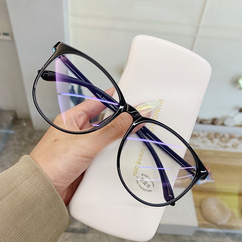 Anti Blue Light Eyeglasses |Women Men|Round Glasses Frames |Fashion Transparent Optical Computer Glasses|Eyewear glasses
