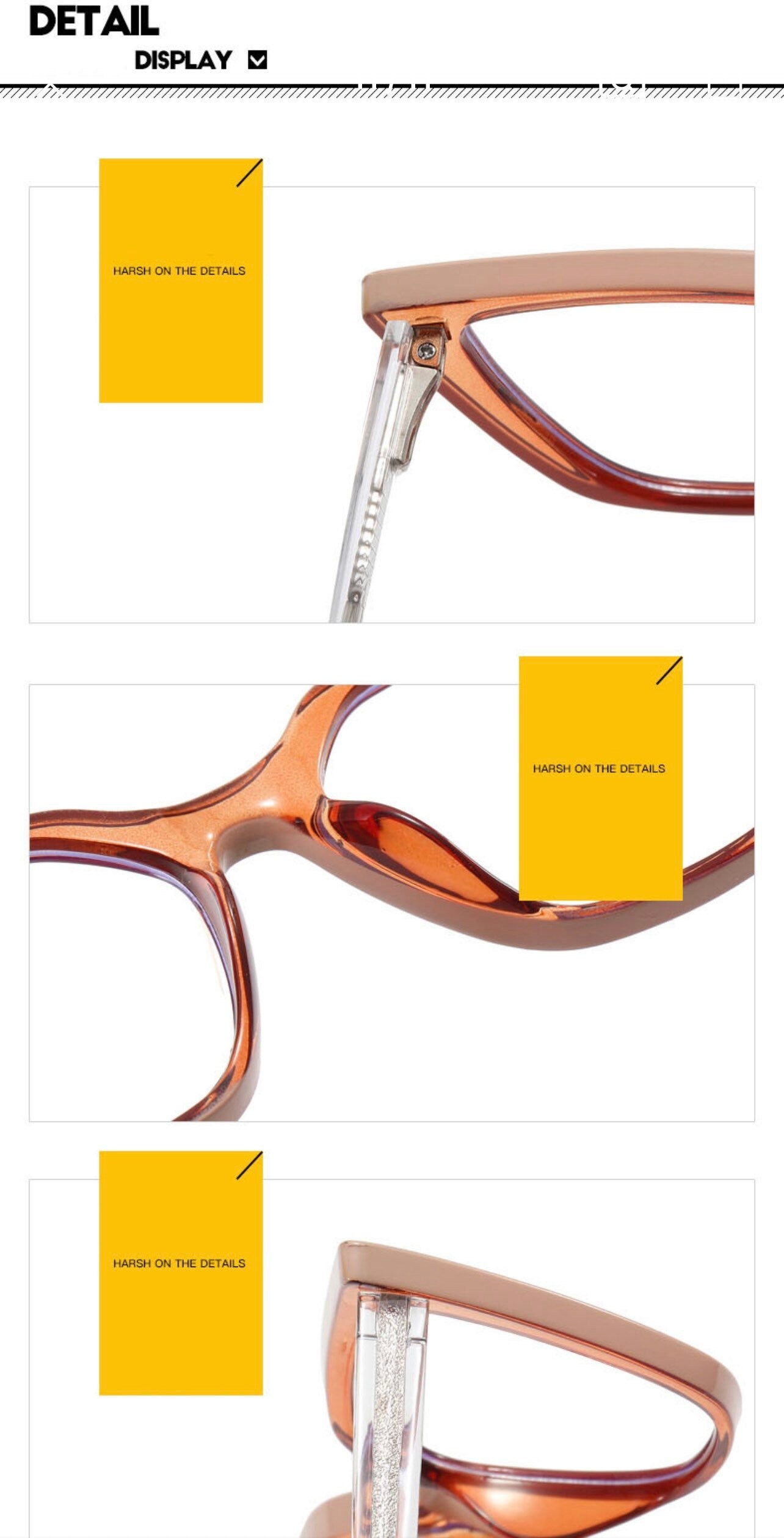 Transparent Computer Glasses Frame| Women Men |Anti Blue Light cat eye Eyewear Blocking Glasses |Optical Spectacle Eyeglass TR90
