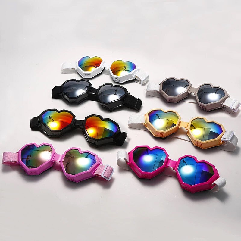 Heart Shaped Goggle Sunglasses One Piece|Women Men|Sunglasses Oversized Gradient Lens Brand Designer Eyeglass