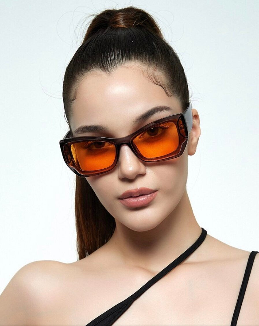Fashion Square Sunglasses New Y2K|Women Men|Sun Glasses UV400 Shades Eyewear| Lady Punk Outdoor Eyeglasses