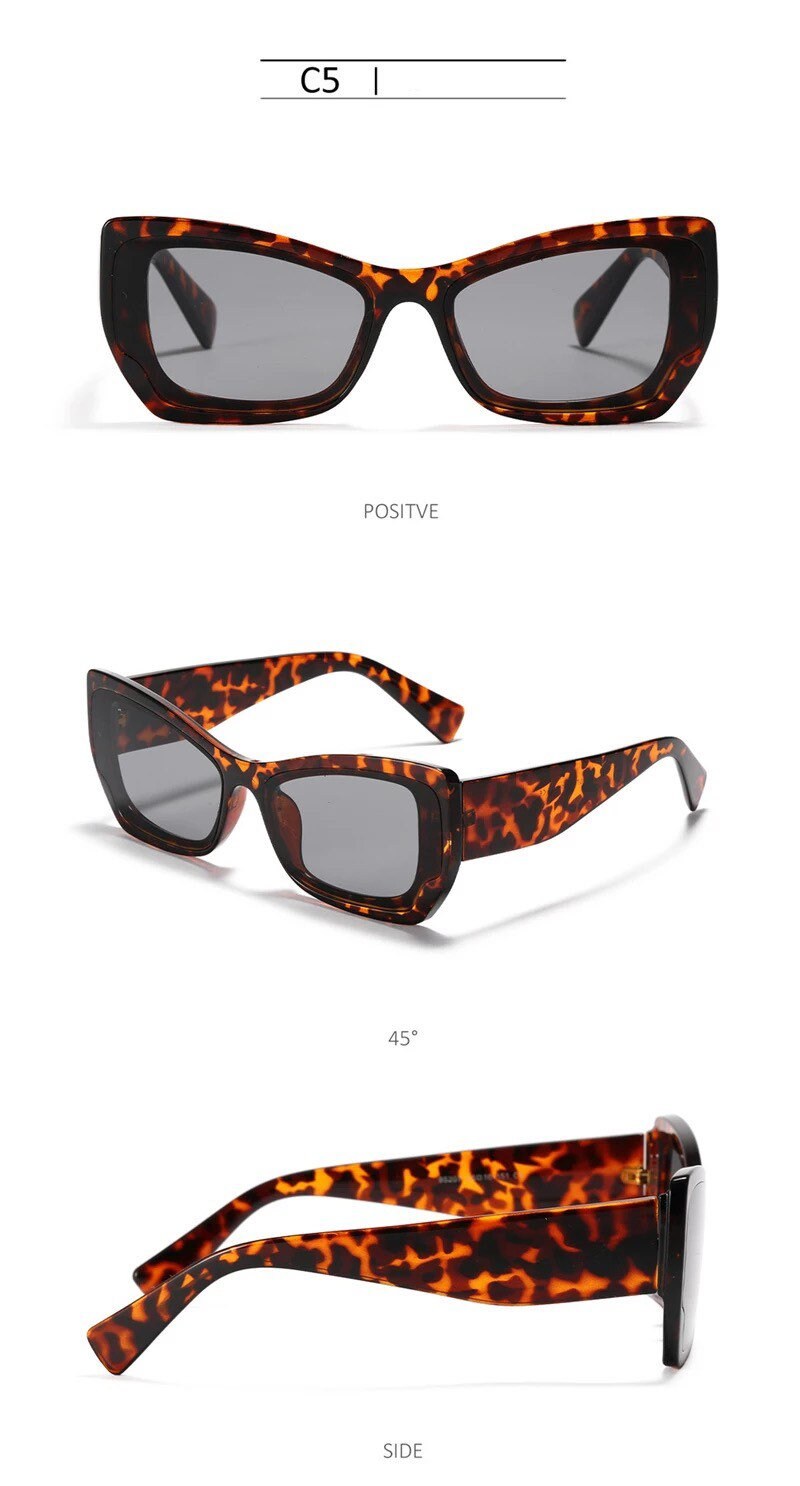 Fashion Square Sunglasses New Y2K|Women Men|Sun Glasses UV400 Shades Eyewear| Lady Punk Outdoor Eyeglasses