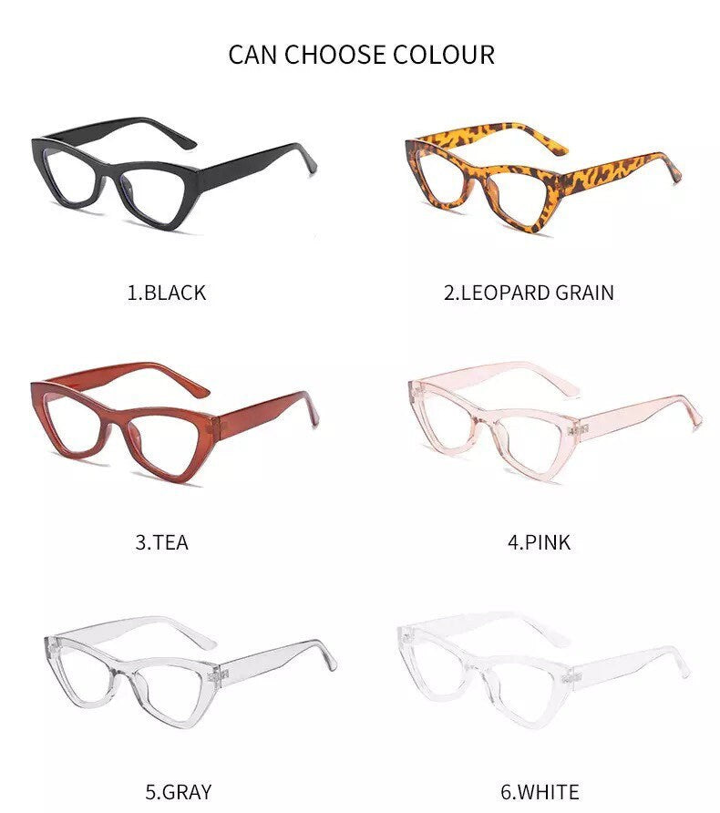 Retro Computer Glasses Frame |Women Men|Anti Blue Light Blocking Eyeglass |Cat Eye Eyewear Vintage Optical Frames