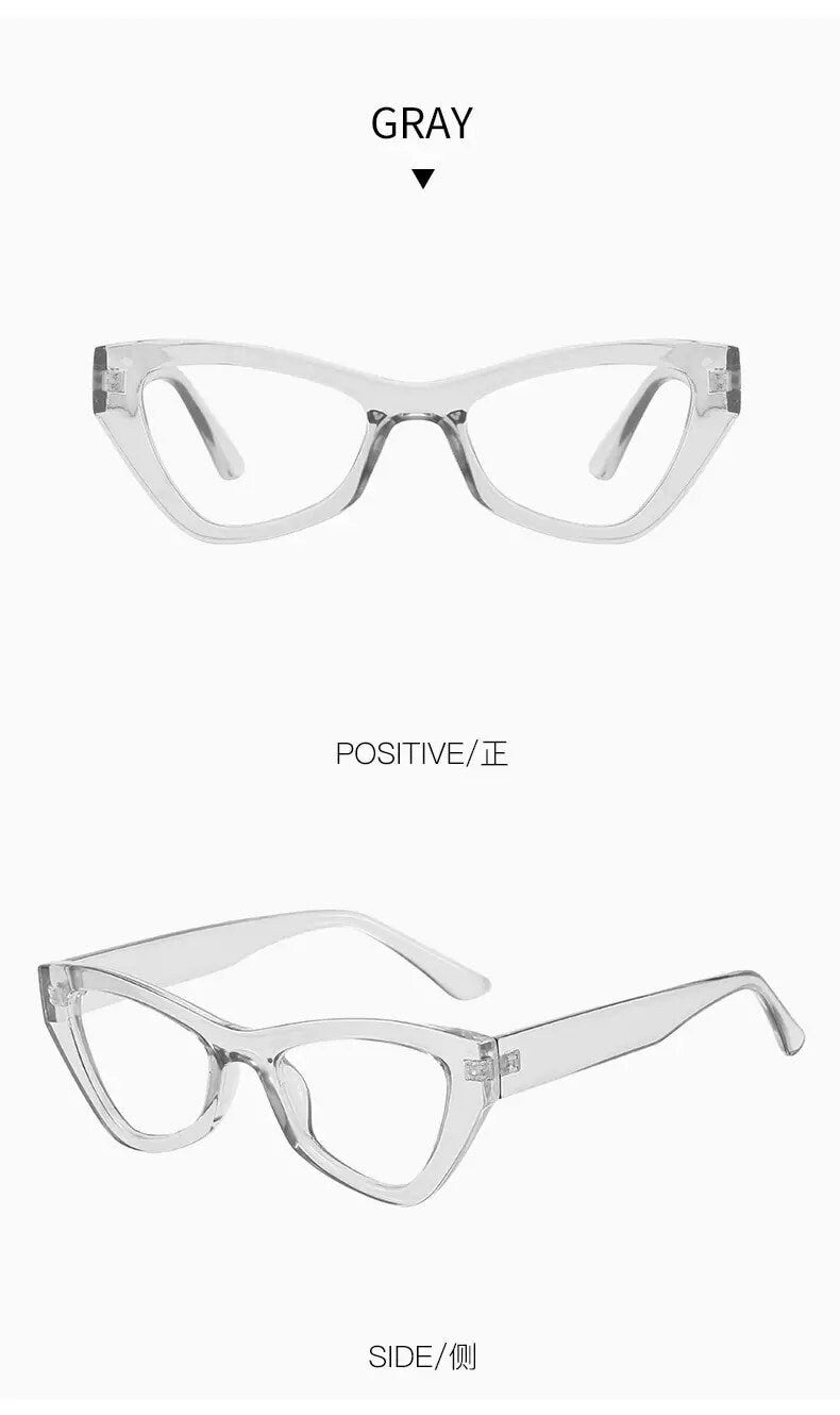 Retro Computer Glasses Frame |Women Men|Anti Blue Light Blocking Eyeglass |Cat Eye Eyewear Vintage Optical Frames
