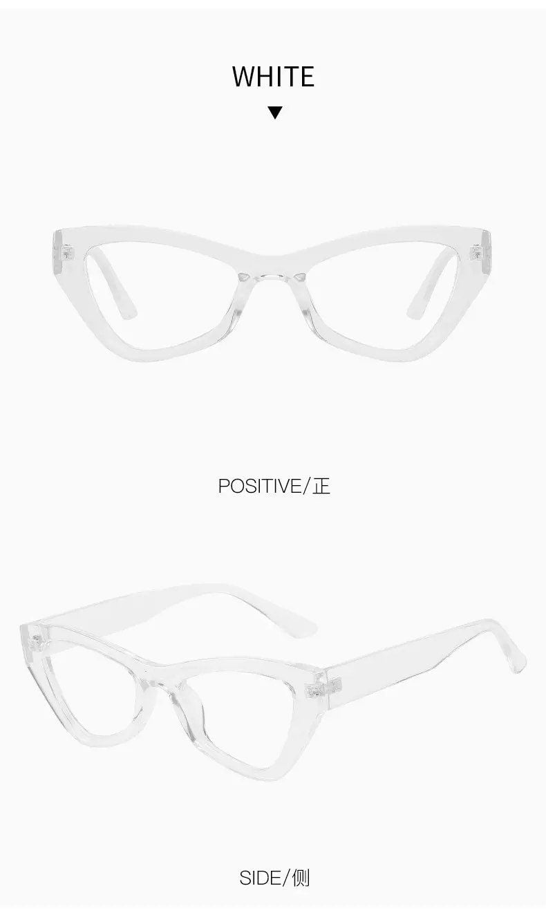 Retro Computer Glasses Frame |Women Men|Anti Blue Light Blocking Eyeglass |Cat Eye Eyewear Vintage Optical Frames