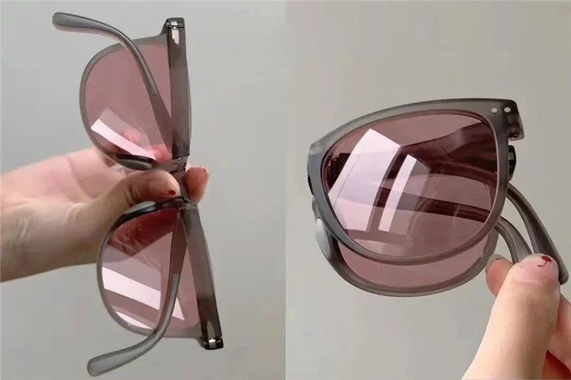 Fashion Foldable Sunglasses |Women Men|Ins Popular Trending Retro Rivets |Shades UV400|Glasses frames