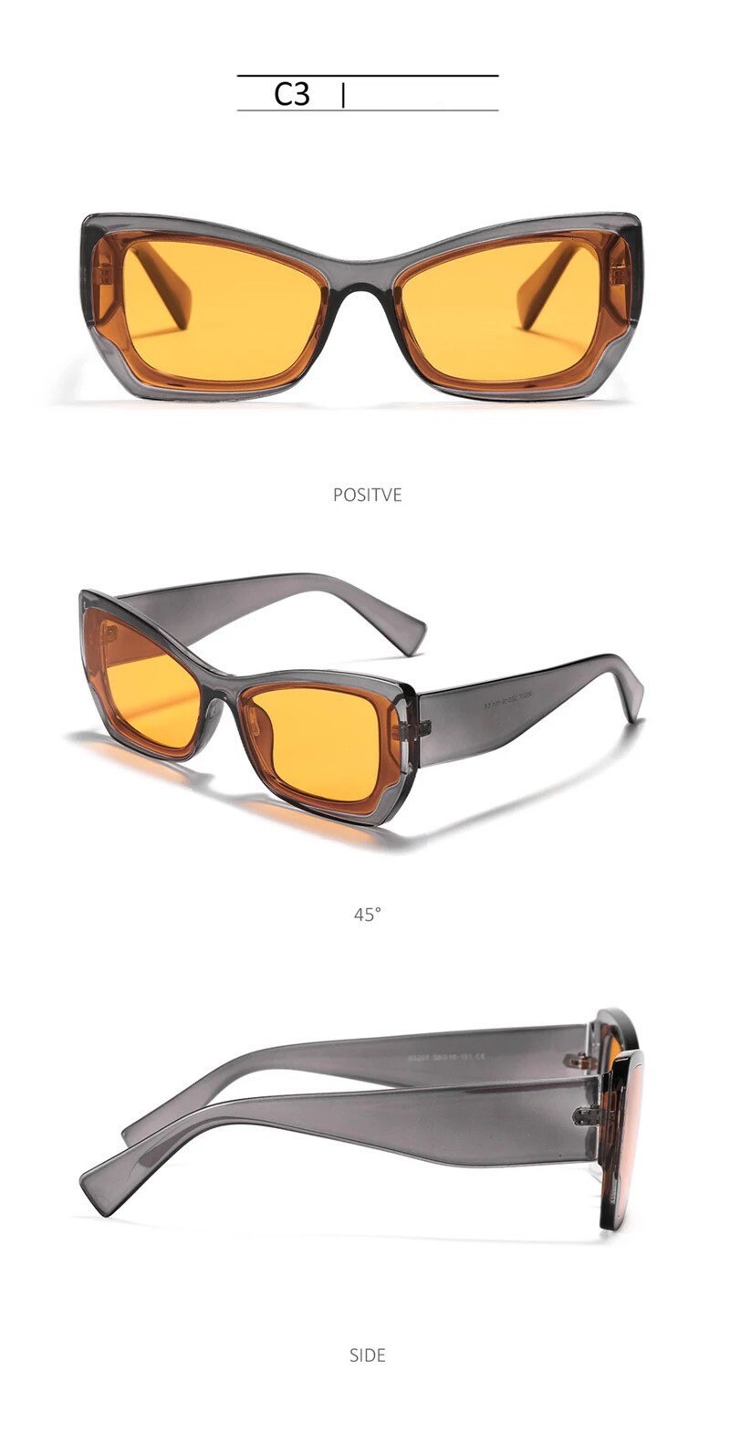 Fashion Square Sunglasses New Y2K|Women Men|Sun Glasses UV400 Shades Eyewear| Lady Punk Outdoor Eyeglasses