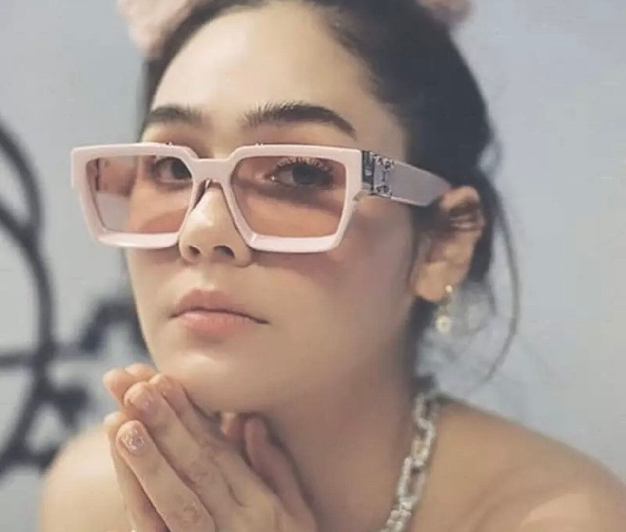 New Fashion Unisex Luxury Brand Oversize Square Sunglasses |Women Men|Flat Lens Brand Designer Glasses Frames Fashion Mirror Shades|UV400