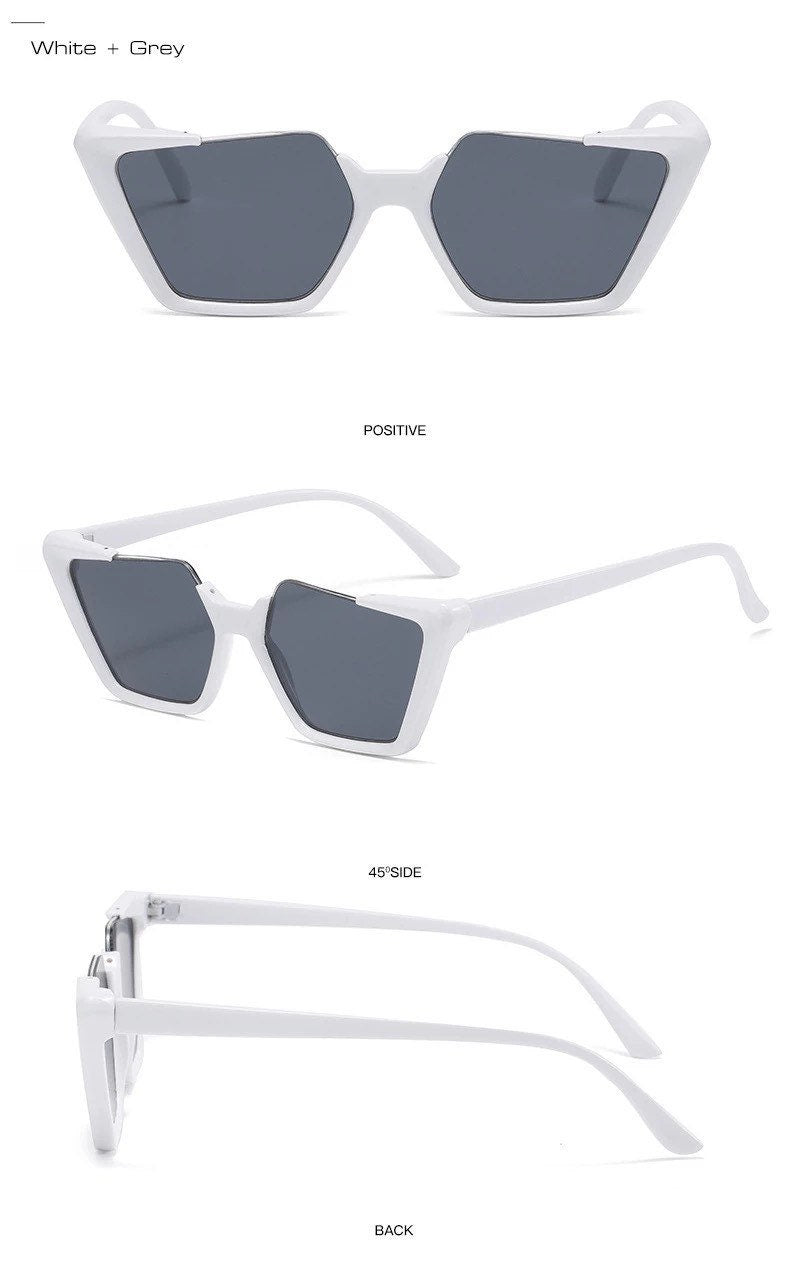 Retro Irregular Cat Eye |Women Men| Sunglasses Fashion Jelly Color Shades |UV400 Trending Sun Glasses Eyewear