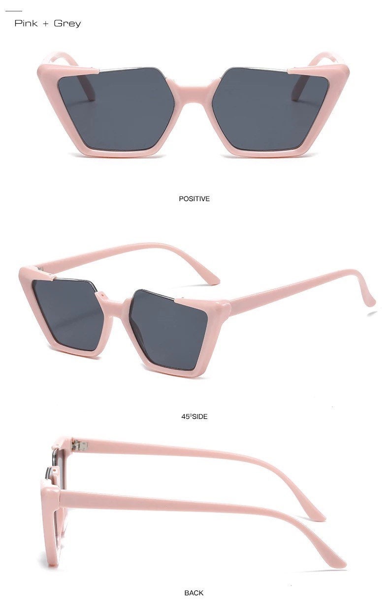 Retro Irregular Cat Eye |Women Men| Sunglasses Fashion Jelly Color Shades |UV400 Trending Sun Glasses Eyewear