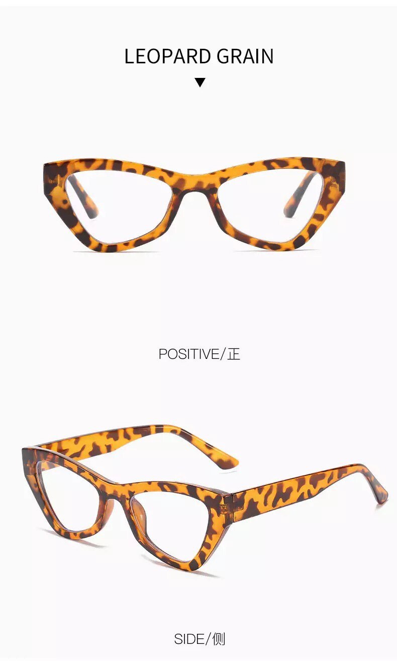 Retro Computer Glasses Frame |Women Men|Anti Blue Light Blocking Eyeglass |Cat Eye Eyewear Vintage Optical Frames