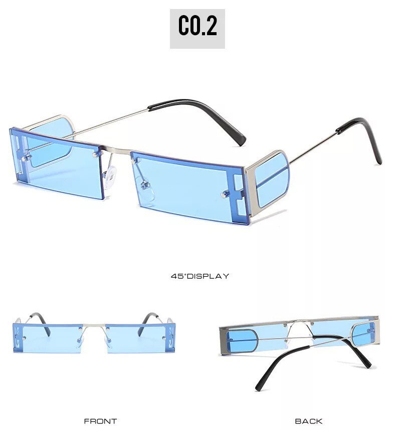 New Women Small Frame Fashion Sunglasses |Retro Rivet Eyeglasses |Luxury Brand|Punk Style Sunscreen Glasses |Eyewear UV400